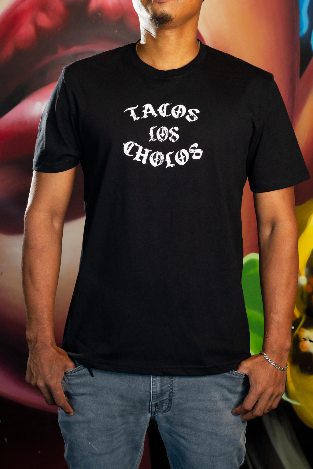 Tacos Los Cholos Old English T-Shirt
