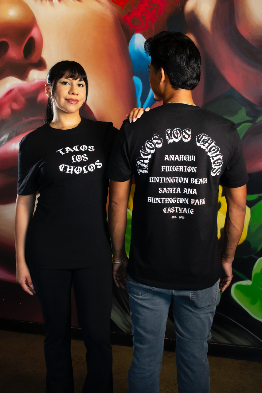 Tacos Los Cholos Old English T-Shirt