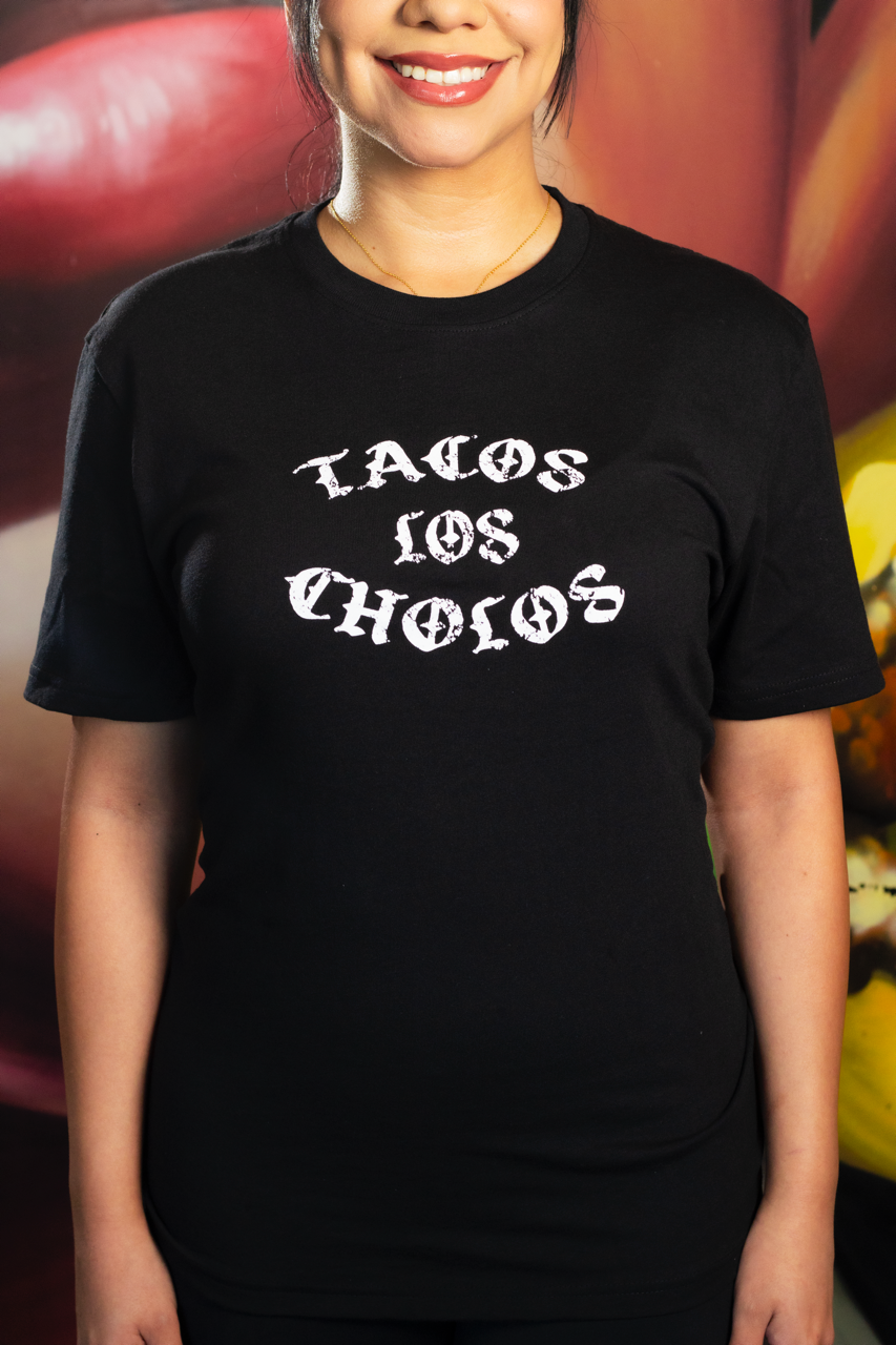 Tacos Los Cholos Old English T-Shirt