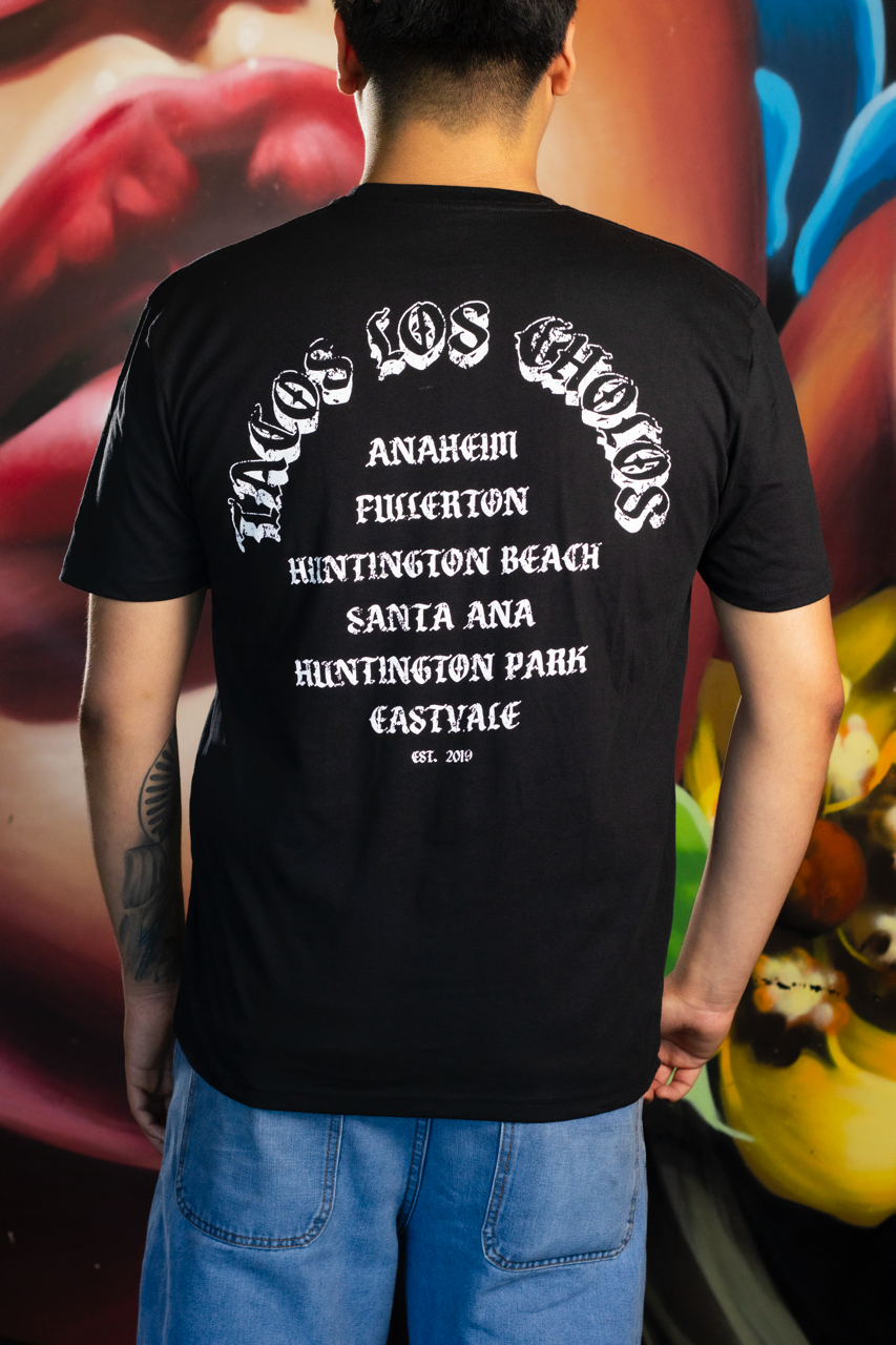 Tacos Los Cholos Old English T-Shirt