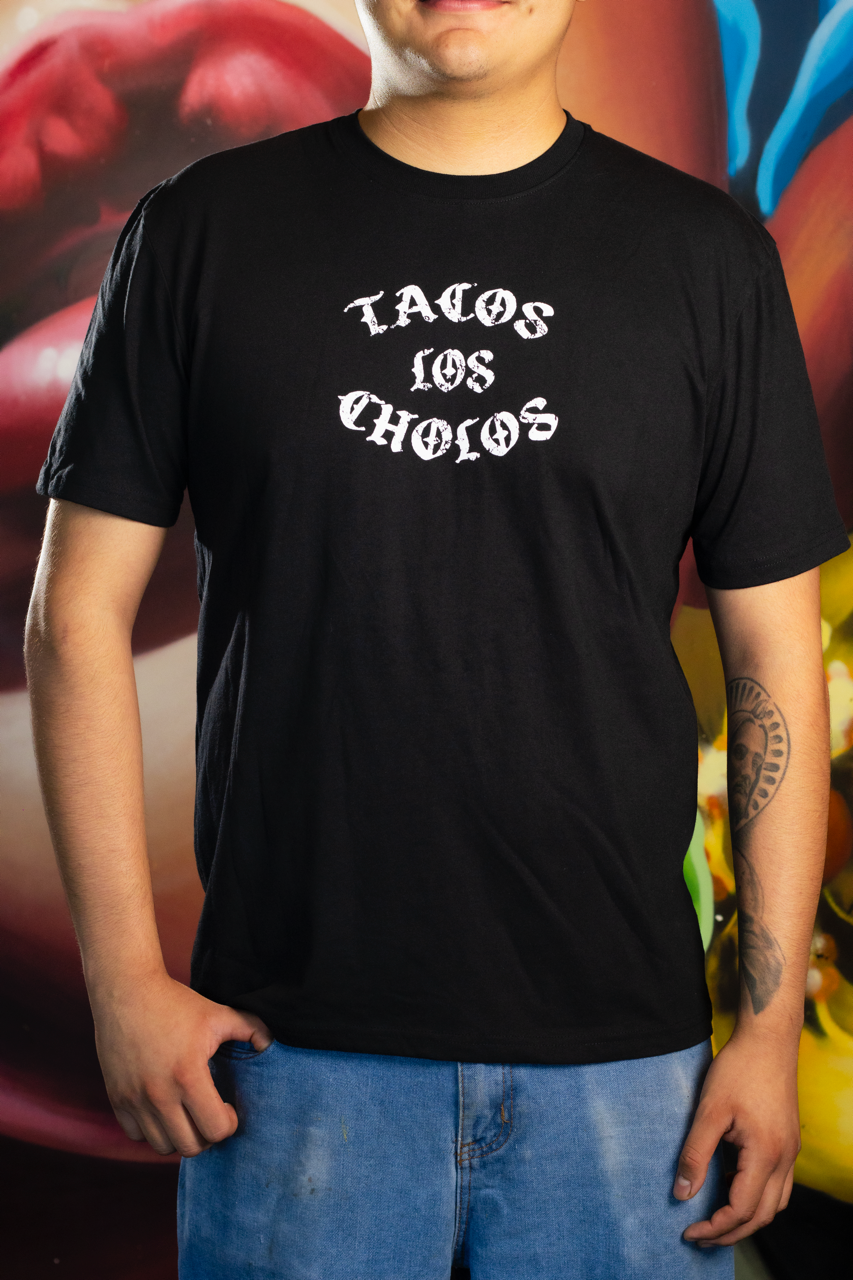 Tacos Los Cholos Old English T-Shirt